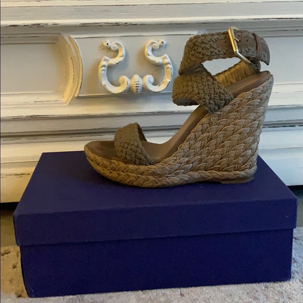 Stuart Weitzman Alex Crochet Wedge